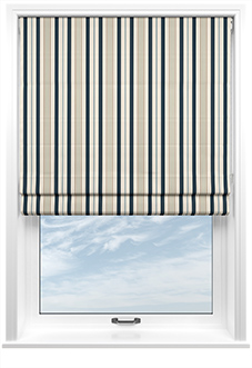 The British Stripe Co. George, Polzeath No.1 - Roman Blind